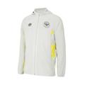 Umbro Childrens Unisex Brentford FC Childrens/Kids 22/23 Waterproof Jacket (Oyster Mushroom/Blazing Yellow) - Off-White - Size 9-10Y