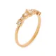 Cascade 18K Yellow Godl & Light Champagne Diamond Ring