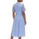 Ted Baker Womens Sonyyia V Neck Lace Midi Dress, Light Blue - Size 12 UK