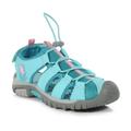 Regatta Girls Peppa Breathable Lightweight Walking Sandals - Blue - Size UK 10 Kids