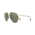 Burberry Mens Sunglasses BE3108 1293/3 Gold and Matte Black Brown Metal - One Size