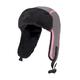 Heat Holders - Kids Boys Girls Waterproof Warm Fleece Lined Thermal Winter Ski Trapper Hat with Ear Flaps - Pink / Grey - One Size