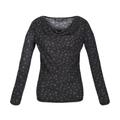 Regatta Womens/Ladies Frayda Animal Print Cowl Neck Top (Black/Storm Grey) - Size 14 UK