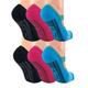 Sock Snob 6 Pair Multipack Womens Invisible Yoga Socks with Straps