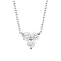 Diamond Classic 18K White Gold & Diamond Cluster Pendant Necklace