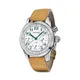 Tazio Nuvolari Vanderbilt Cup Stainless Steel Leather-Strap Chronograph Watch