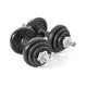 York 20kg Cast Iron Dumbbell Weight Set - Black