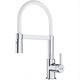 Franke - Lina fc 6087.031 Kitchen mixer, 205 x 410 mm, semi-pro with pull-out shower, Chrome/White (115.0626.088)