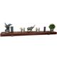 Moderix - Reclaimed Wooden Shelf with Bracket Bent Down 7' 170mm - Colour Teak - Length 20cm