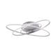 Ceiling lamp gray incl. LED with remote control - Galax