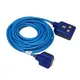 Masterplug 1 Socket 13A Blue Extension Lead, 10M