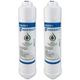Aqua Quality - Inline Fridge Water Filters For Samsung ge Daewoo lg Beko Bosch Hotpoint (2 Pack)