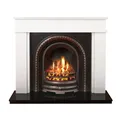 Aurora Daventry Sparkly White & Black Granite Fire Surround