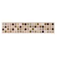 Colours Sandstorm Beige Mosaic Stone Effect Ceramic Border Tile, (L)250mm (W)50mm