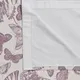Colours Dustine Cream & Purple Butterfly Lined Pencil Pleat Curtains (W)167Cm (L)183Cm, Pair
