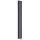 Milano - Aruba Slim Electric - 1780mm x 236mm Modern Vertical Column Double Panel Radiator - Anthracite