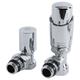 1/2 Female Thread Valve and trv Thermostatic Radiator Valve - Chrome - Milano