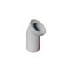 White wc Toilet Waste Water Pan Connector Soil Pipe 110mm 45 degree Elbow