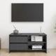 Quana Pinewood TV Stand With 2 Doors 1 Shelf In Grey