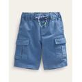 Garment Dye Cargo Shorts Blue Boys Boden