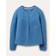 Blue Cashmere Blend Cardigan Blue Girls Boden, Elizabethan Blue