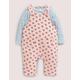 Quilted Dungaree Set Pink Baby Boden, Provence Dusty Pink Posy