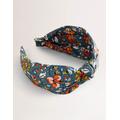 Knotted Headband Blue Women Boden, Mid Blue, Botanic Meadow