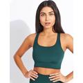 Girlfriend Collective Paloma Sports Bra - Moss Green - Size: XXL