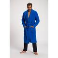 Plus Size Terry Shawl Collar Pocket Bathrobe, Man, blue, size: 8XL, cotton, JP1880