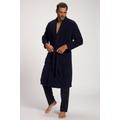 Plus Size Terry Shawl Collar Pocket Bathrobe, Man, blue, size: 8XL, cotton, JP1880