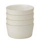 Denby - Impression Cream Straight Rice Bowls Set of 4 - Dishwasher Microwave Safe Modern Crockery - Ceramic Stoneware Tableware