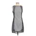 Endless Rose Casual Dress - Mini Crew Neck Sleeveless: Gray Print Dresses - Women's Size Small