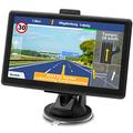 Navigation Device for Car Truck 2023 - GPS Navigation 7 Inch Truck Navigation for Car Current Europe UK 52 Maps, Lifetime Free Map Update, Flash Warning Lane Assistant POI Voice Guide