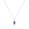 Le Vian 14ct Vanilla Gold Diamond & Sapphire Pendant