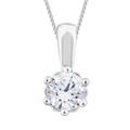 Arctic Light Platinum 0.50ct Diamond Solitaire Pendant