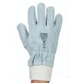 Tornado Colossus Grey Leather Cut Resistant Work Gloves, Size 8, Medium, Leather Coating