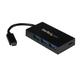 StarTech.com 4 Port USB 3.1 USB A, USB C Hub, USB Bus Powered, 75 x 40 x 13mm