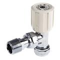 Pegler Yorkshire Chrome Plated Brass 15 mm Compression to 1/2 in BSP Manual Radiator Valve