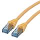 Roline Cat6a Male RJ45 to Male RJ45 Ethernet Cable, U/UTP, Yellow LSZH Sheath, 15m, Low Smoke Zero Halogen (LSZH)