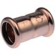 Pegler Yorkshire Copper Pipe Fitting, Push Fit Straight Coupler for 22mm pipe