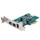 StarTech.com 3 Port 2b 1a Low Profile 1394 PCI Express FireWire Card Adapter