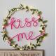 Kiss Me Mistletoe Fairy Light Wreath