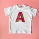 Personalised African Print Letter Baby Top