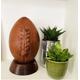 Mini American Football With Wooden Display Stand