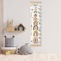 Personalised Tan Neutral Rainbows Height Chart