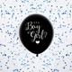 18' Black Gender Reveal Balloon Blue