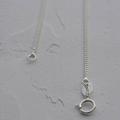 Sterling Silver Curb Chain Necklace, Silver