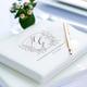 Personalised Crest Italian Leather Guest Book