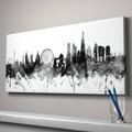 London Skyline Cityscape England Art Print, Black/White