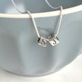 Personalised Silver Initial Letter Necklace, Silver